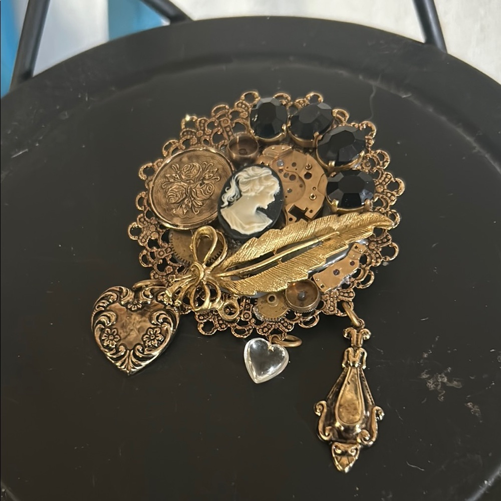 Vintage Steampunk Artisan Brooch